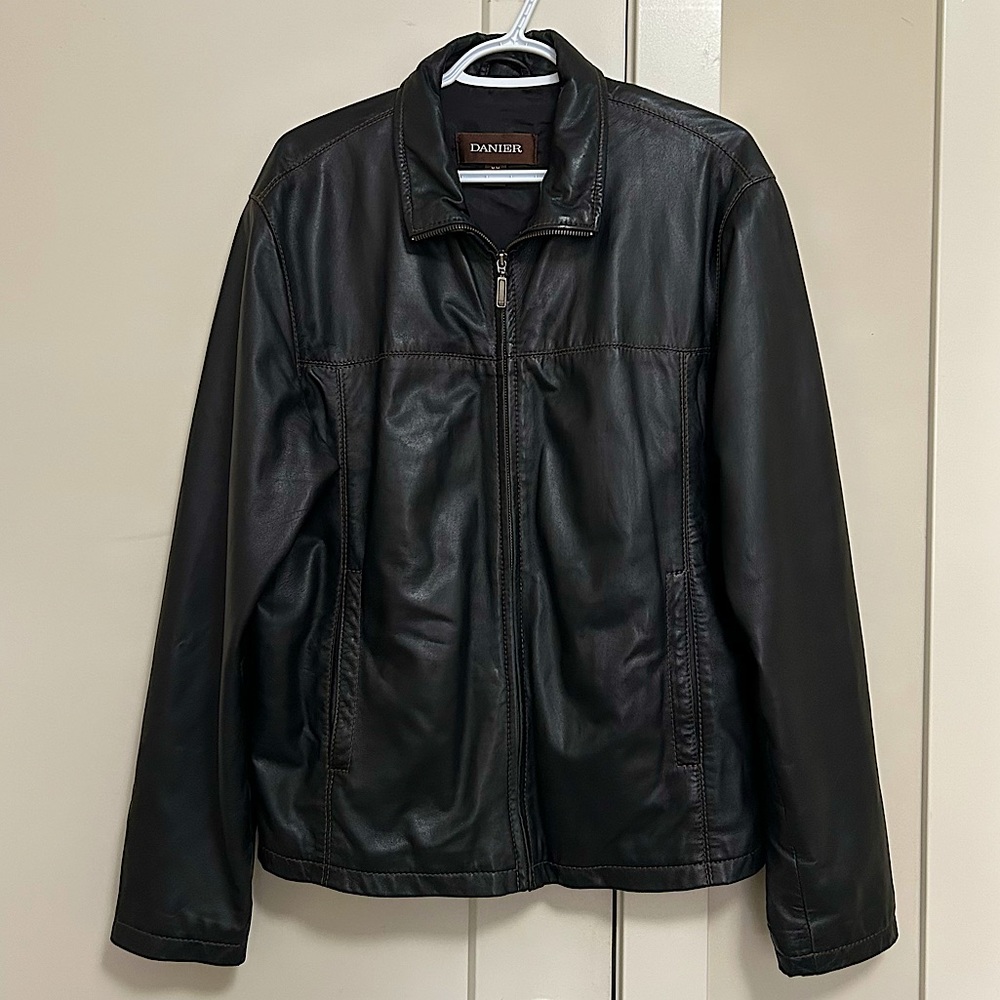 Danier - Zip-up Black Leather Jacket